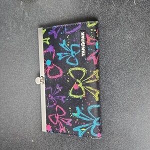 Neon Bow Pattern Clutch Handbag by YakPak